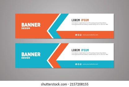 Website-Banner-Template-Design, modernes Template-Design, einfache, moderne Business-Banner-Vorlage