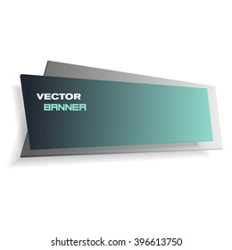 Website banner template on a white background for your design. Vector illustration, eps 10