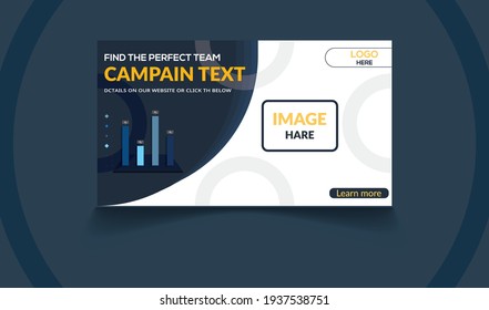 website banner template vector design