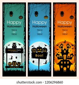 Set Vertical Halloween Banners See Similar Stock Vector (Royalty Free ...