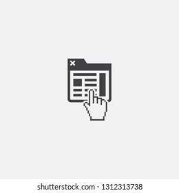website base icon. Simple sign illustration. website symbol design. Can be used for web, print and mobile