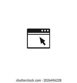 website black icon isolated white background 
