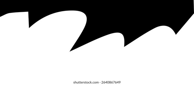 Website border, form of web page divider. Geometric and organic split header for graphic design template - app, banner, page, poster, menu. vector