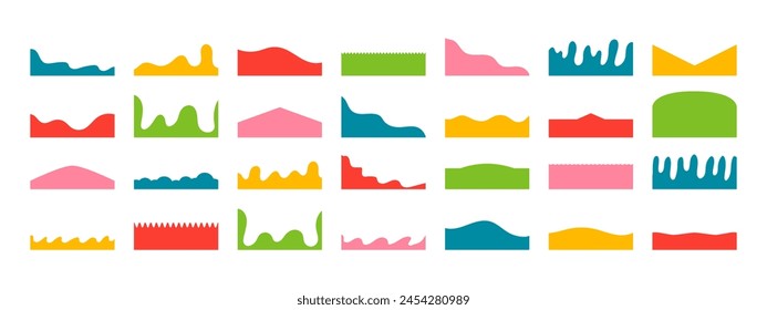 Website border and header for website design. Isolated vector template for website, app, poster, banner.