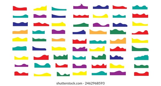 Website border and header for website design. Isolated vector template for website, app, poster, banner.