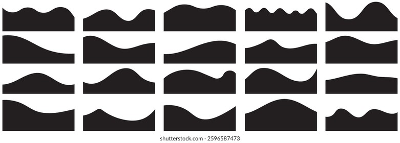Website border web page divider shapes and Banners or Posters Set of Template
 Dividers Shapes for vector illustrasion.