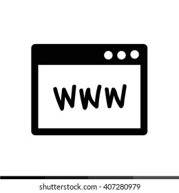 Website Browser Icon Illustration design