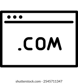 Website Browser Window. Vector Icon
