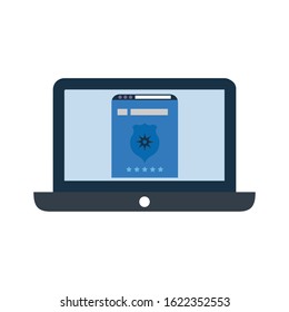 Website browsing security protection icon