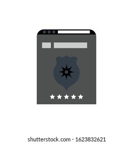 Website browsing security protection icon
