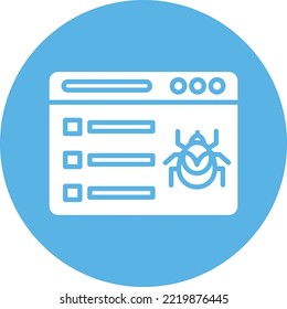 Website Bug Vector icon which is suitable for commercial work and easily modify or edit it
