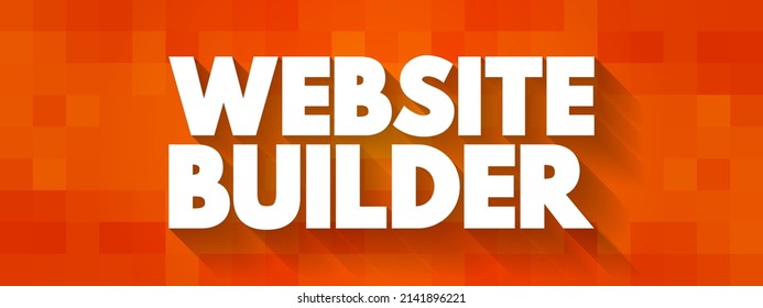 Website Builder text quote, concept background