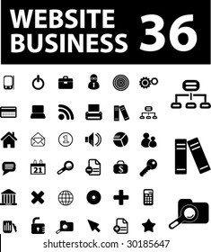 Website Business 36 Symbole. Vektor. Mehr in meinem Portfolio sehen