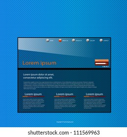 Antecedentes comerciales del sitio web, fácil de editar