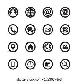 archivo vectorial de iconos del sitio web y del negocio.