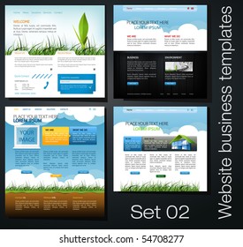 website business templates set 02