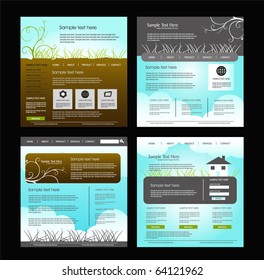 website business templates set