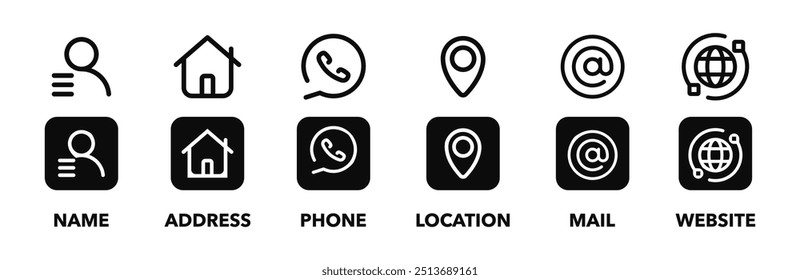 ícone do botão Site. 
Símbolo de interface de UI.