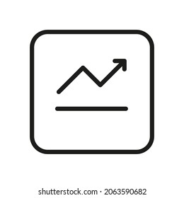 Website Button Interface Outline Vector Icon. Illustration Of A Stroke Vector On A White Background. For App And Website