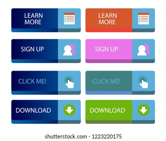 website button or label for user interface