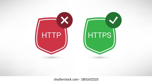 Website Certificate Badges - Secure and Insecure Network Connections