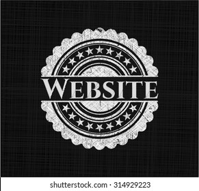 Website chalkboard emblem