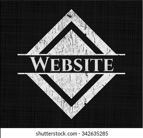 Website with chalkboard texture