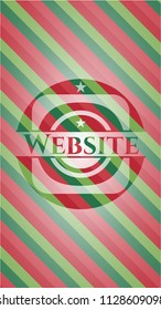 Website christmas emblem background.