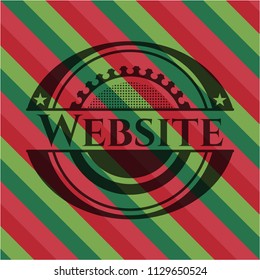 Website christmas emblem background.