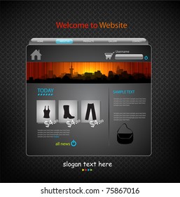 Website color Template modern design