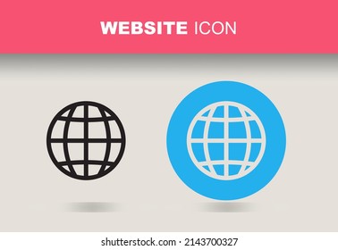 Website Communication Icon or Symbol Vector Design