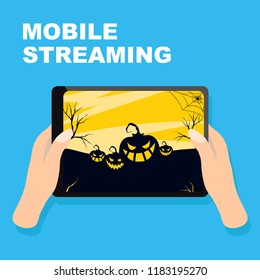 Website Computer Business Concept Flat Style and Isometric