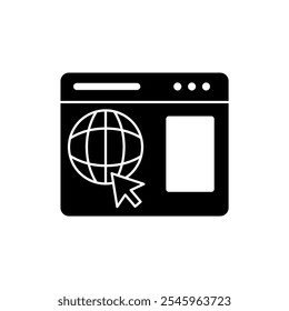 website concept line icon. Simple element illustration. website concept outline symbol design.