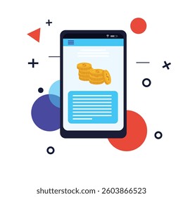 website containing information about finance. website discussing coins. financial elements. money app