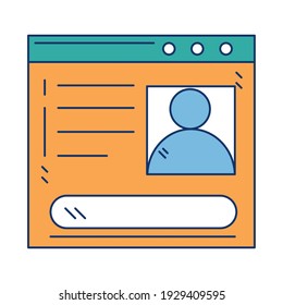 website content avatar information icon