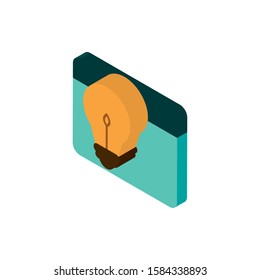 website creativity advertising commerce marketing icon isometric vector illustration