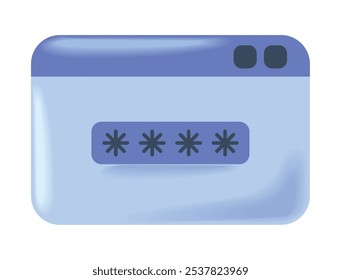 website cyber security isolated icon