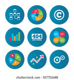 Website database icon. Copyrights and repair.