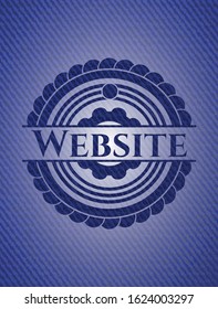 Website denim background. Vector Illustration. Detailed.