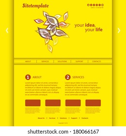 Diseño de sitio web con fondo de encabezado abstracto - deja patrón