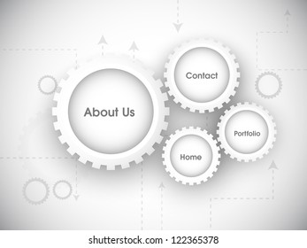 Website design draft.  EPS 10.