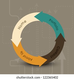 Website design draft.  EPS 10.