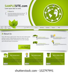 Website Design, Ecological Theme 
