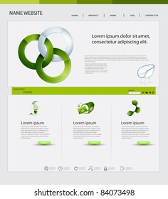 Diseño del sitio web, tema ecológico