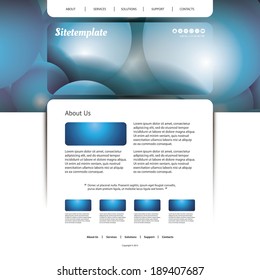 Website Design with Globes Pattern