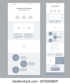 Website design landing page template.
