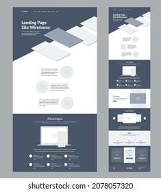 Website design landing page template.