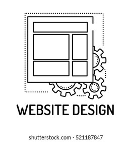 WEBSITE DESIGN Line icon