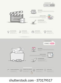 Website design model templates.
Website design model templates with navigation and icons set.