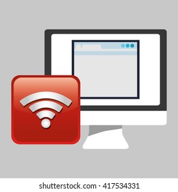 website design. social media icon. online concept